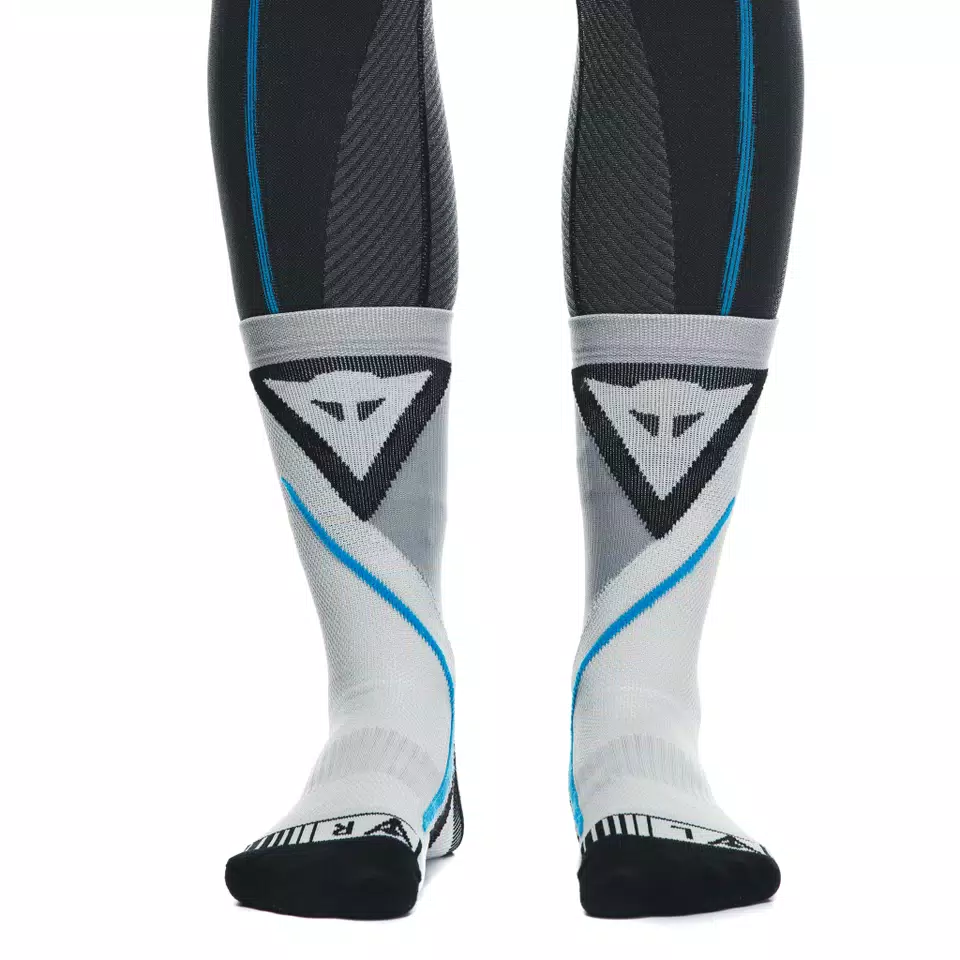 MOTORCYCLE TECHNICAL SOCKS - MID - BLACK/BLUE - 12
