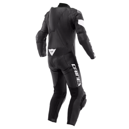 TOSA 1 PCS LEATHER SUIT PERF - BLACK/BLACK/WHITE - 2