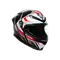 K6 S KARVE MATT BLACK/WHITE/RED - MOTORBIKE FULL FACE HELMET DOT (E2206)
