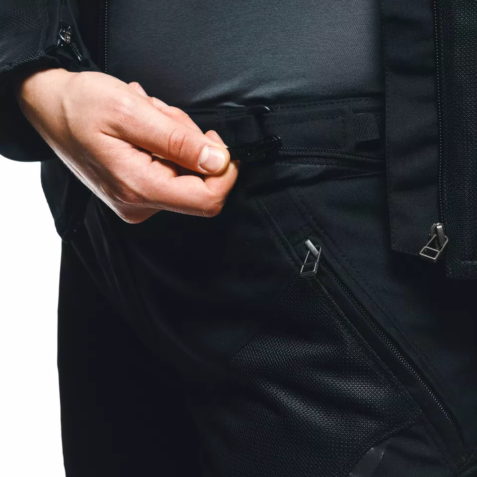 DRAKE 2 SUPER AIR - WOMEN'S SUMMER MOTORCYCLE PANTS IN FABRIC - BLACK/BLACK - 13