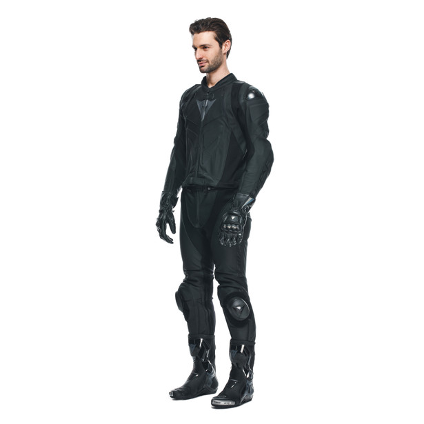 sport-2-pcs-leather-suit-black-matt-anthracite image number 3