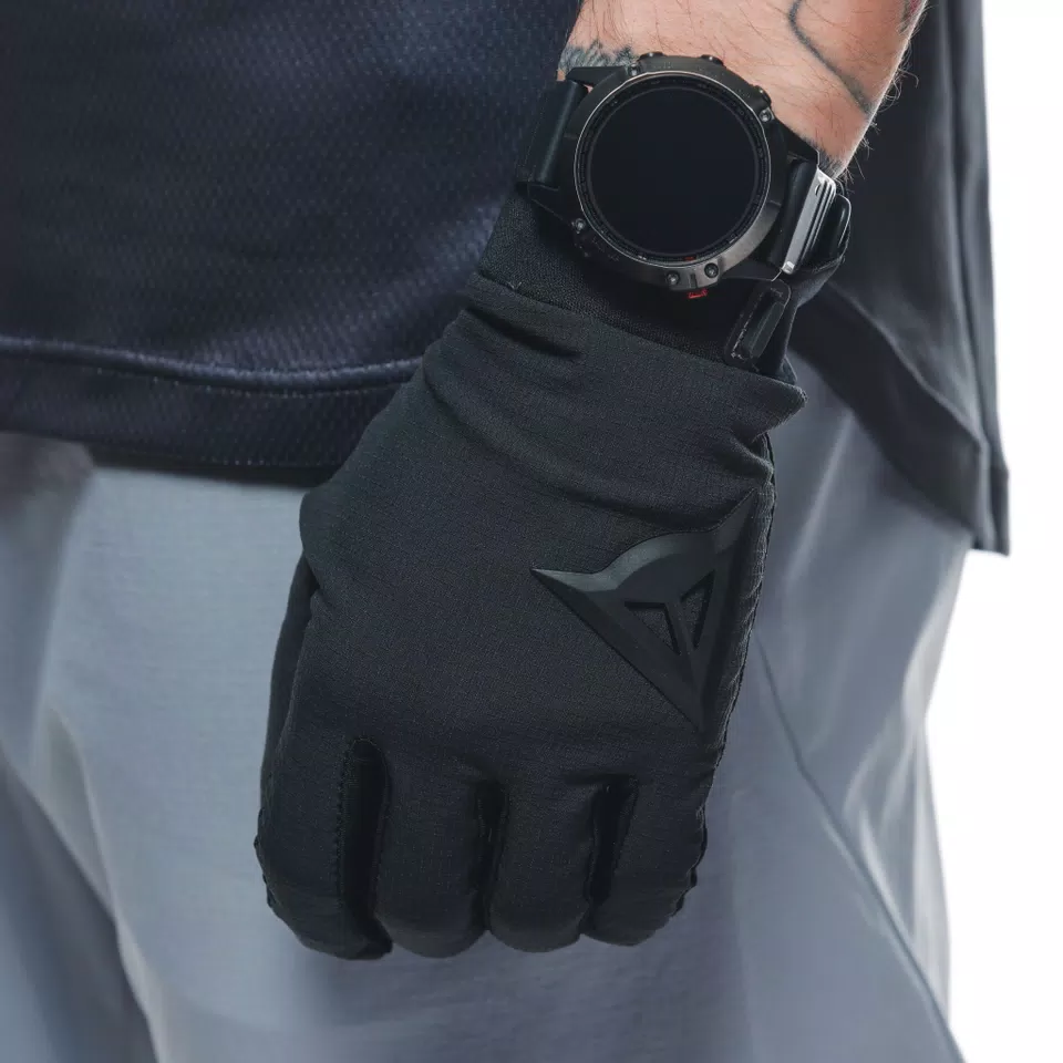 HGC HYBRID - UNISEX BIKE GLOVES - BLACK/BLACK - 8