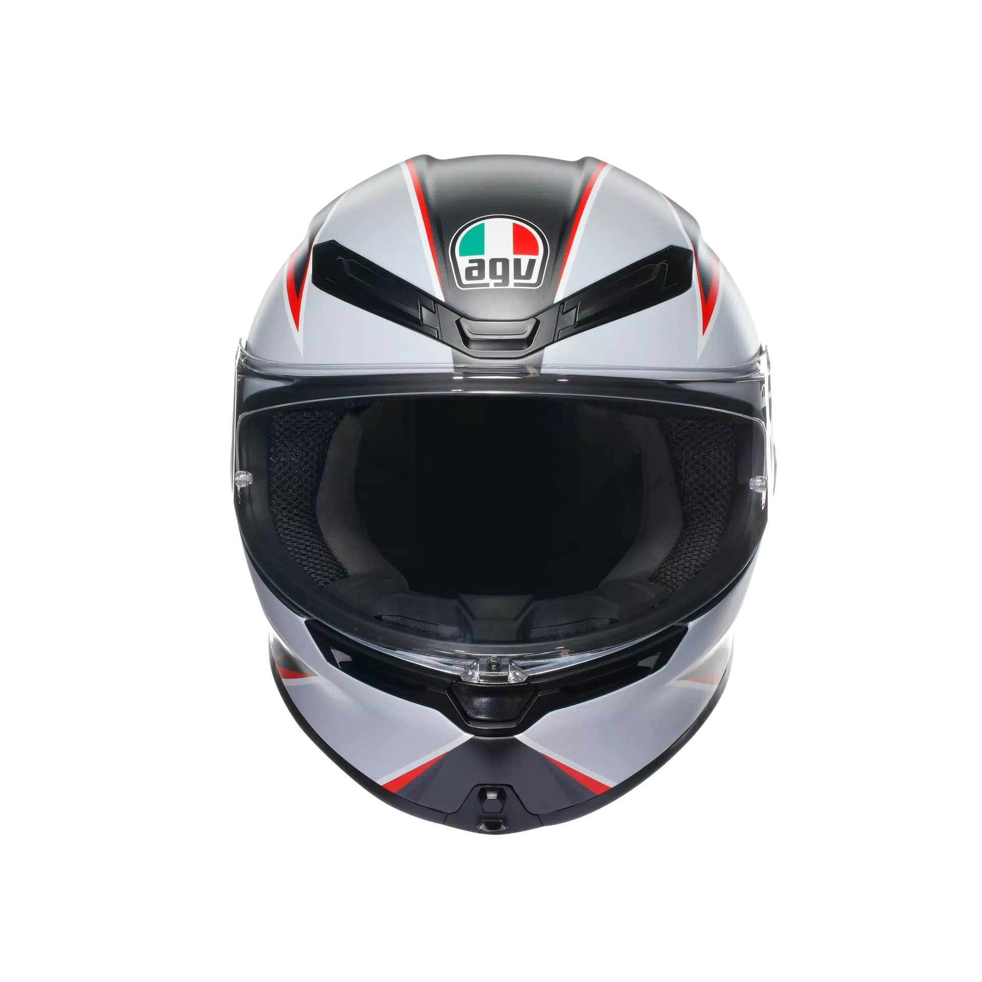 K6 S DOT(E2206) - FLASH MATT BLACK/GREY/RED | AGV