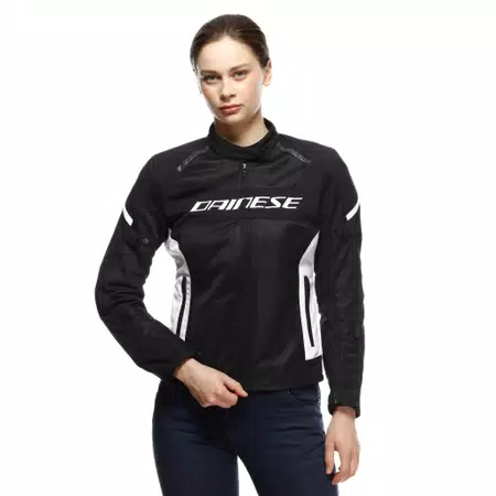 AIR FRAME 3 TEX - WOMEN'S SUMMER MOTORCYCLE JACKET IN FABRIC - BLACK/WHITE/WHITE - 5