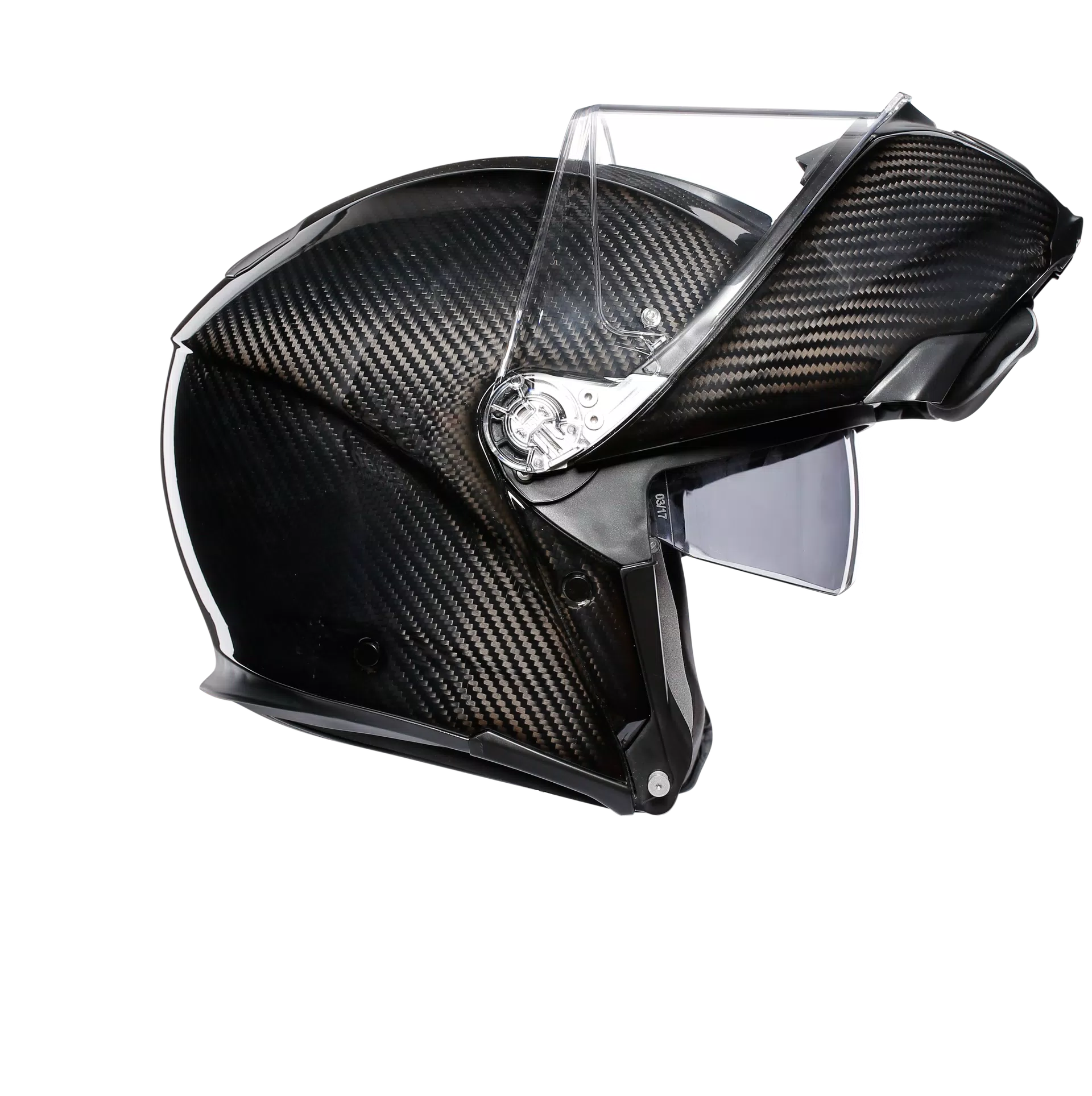 SPORTMODULAR GLOSSY CARBON - MOTORBIKE FLIP UP HELMET E2205