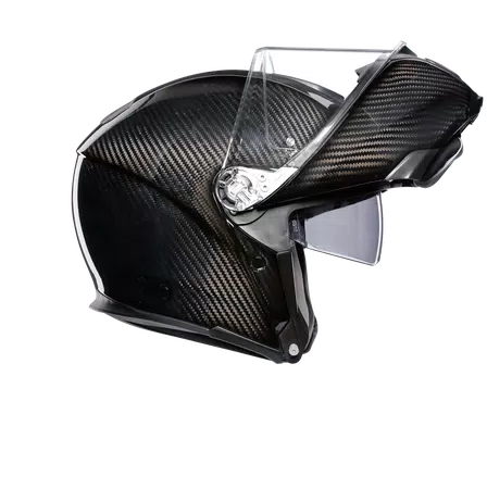 SPORTMODULAR GLOSSY CARBON - MOTORBIKE FLIP UP HELMET E2205 -  - 4