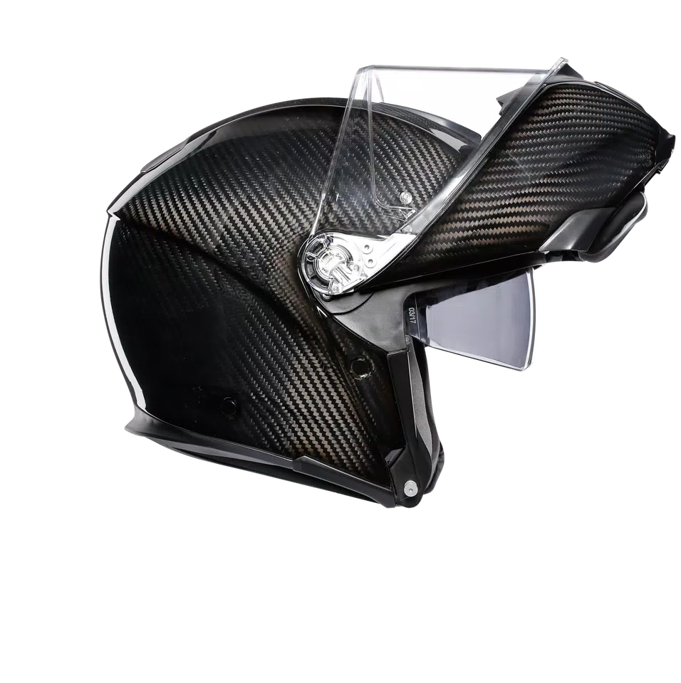SPORTMODULAR GLOSSY CARBON - MOTORBIKE FLIP UP HELMET E2205 -  - 4