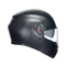 K3 MATT BLACK - MOTORBIKE FULL FACE HELMET E2206