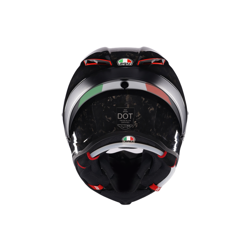 PISTA GP RR ITALIA CARBONIO FORGIATO - MOTORBIKE FULL FACE HELMET 