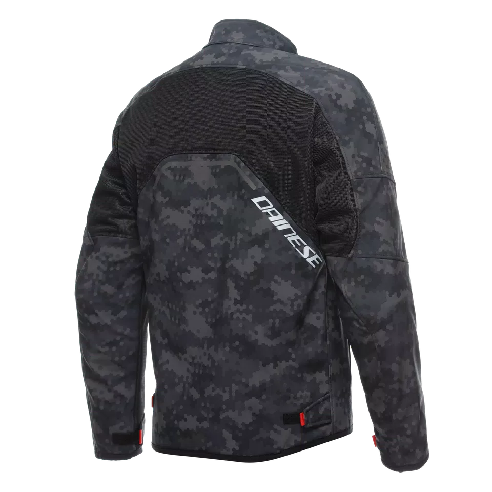 IGNITE AIR TEX - MEN'S SUMMER MOTORCYCLE JACKET IN FABRIC - CAMO-GRAY/BLACK/FLUO-RED - 2