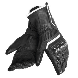 ASSEN GLOVES BLACK/BLACK/WHITE- Leather