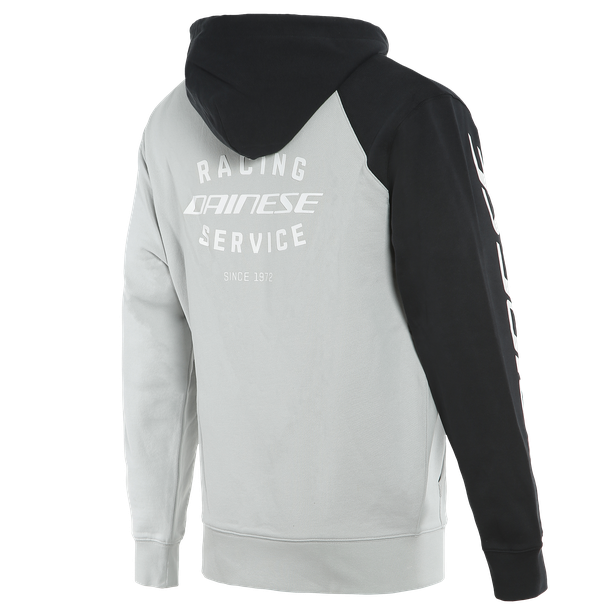racing-service-full-zip-hoodie-glacier-gray-black image number 1