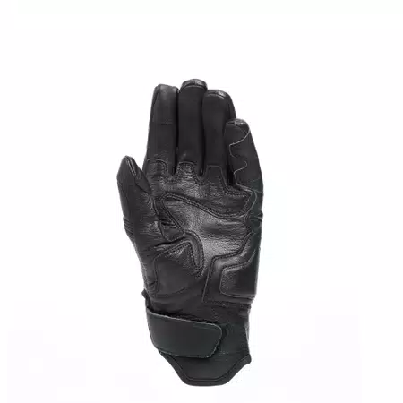BLACKSHAPE - MEN'S MOTORCYCLE LEATHER GLOVES - BLACK/BLACK - 3