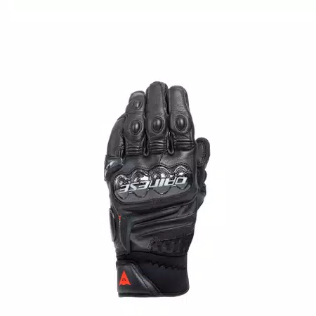CARBON 4 SHORT LEATHER GLOVES - BLACK/BLACK - 1