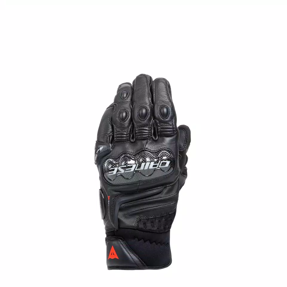 ダイネーゼ グローブ CARBON 4 SHORT Mサイズ CARBON 4 - MEN'S MOTORCYCLE SHORT LEATHER GLOVES | BLACK