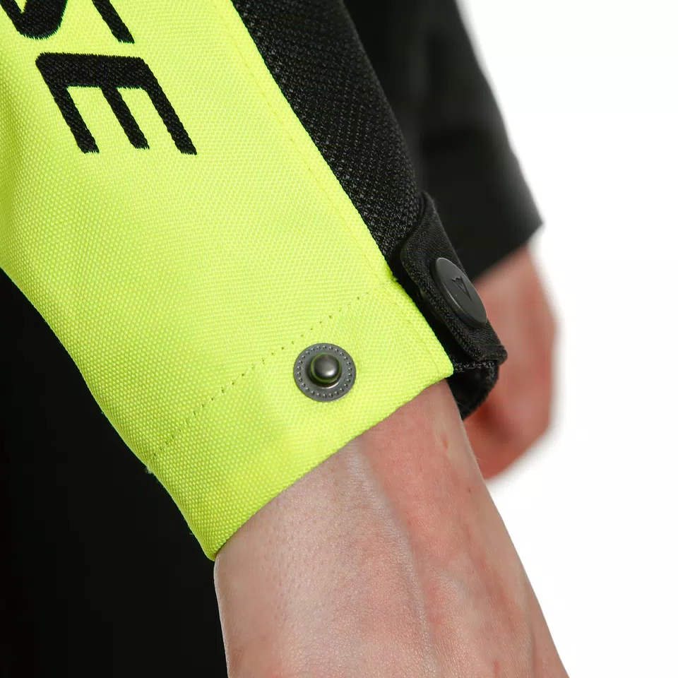 RIBELLE AIR TEX - WOMEN'S SUMMER MOTORCYCLE JACKET IN FABRIC - BLACK/FLUO-YELLOW - 7