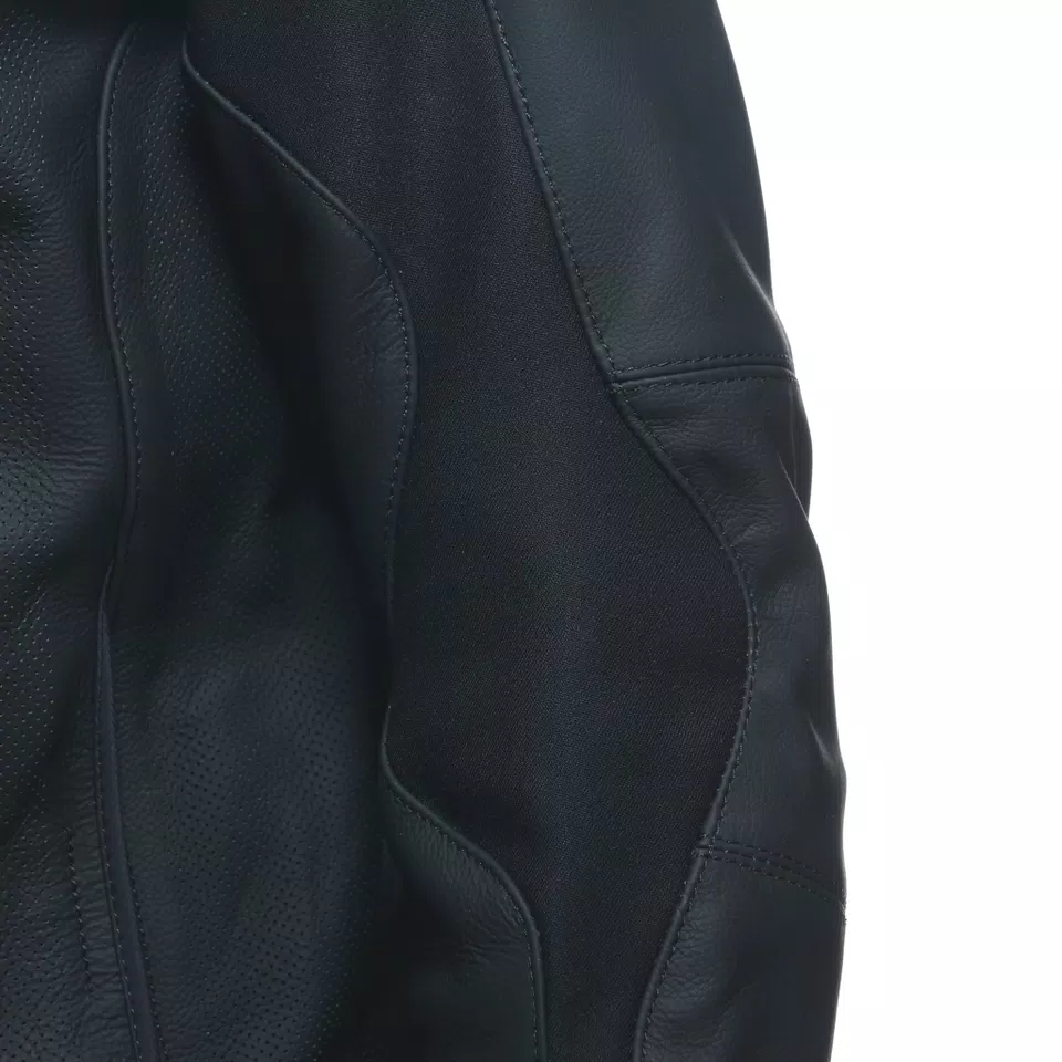 RAZON 2 - MEN'S MOTORCYCLE PERFORATED LEATHER JACKET | BLACK