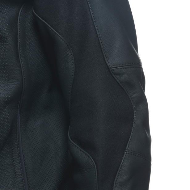 razon-2-giacca-moto-in-pelle-perforata-uomo-black image number 9