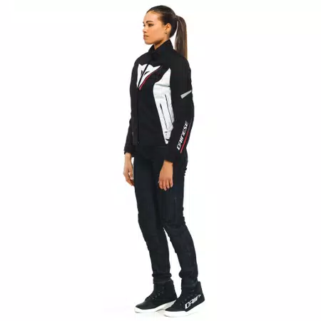 VELOCE D-DRY®- WOMEN'S WATERPROOF MOTORCYCLE JACKET - BLACK/WHITE/LAVA-RED - 4