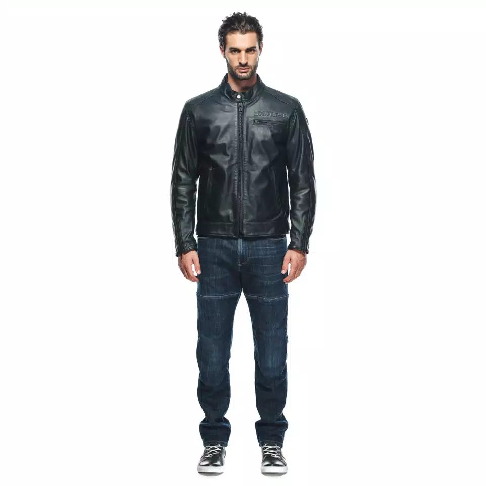 ZAURAX LEATHER JACKET - BLACK - 3