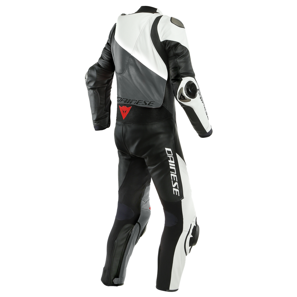 imola-1pc-leather-suit-perf-black-white-anthracite image number 1