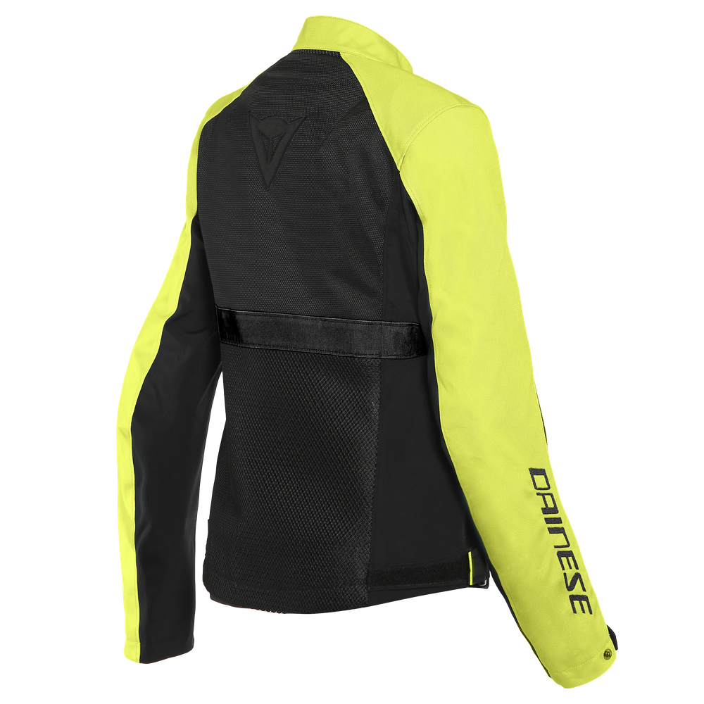 ribelle-air-tex-giacca-moto-estiva-in-tessuto-donna-black-fluo-yellow image number 1