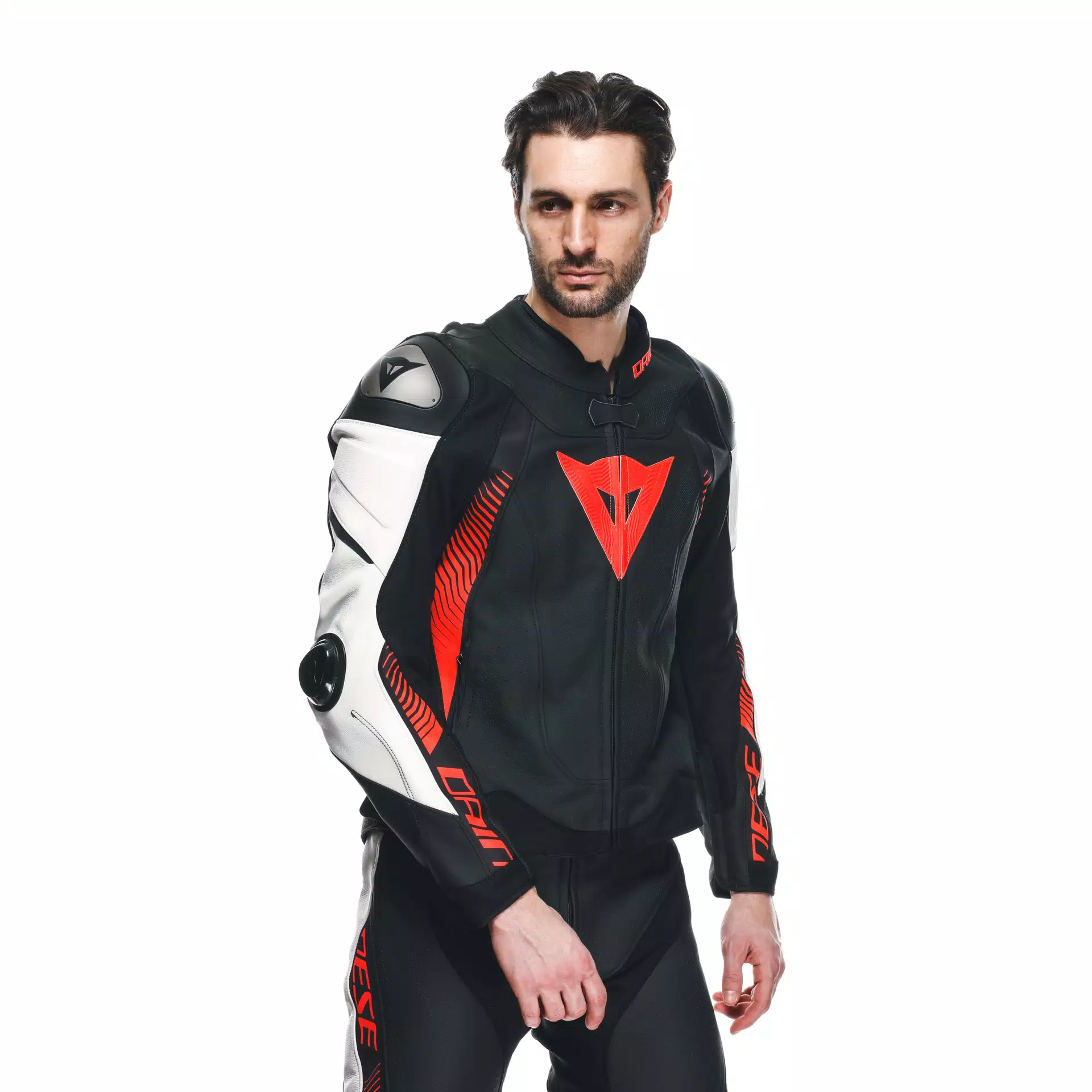 SUPER SPEED 4 - MEN'S MOTORCYCLE PERFORATED LEATHER JACKET