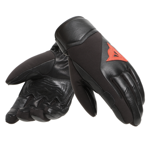 hp-sport-ski-gloves-unisex-black-red image number 4