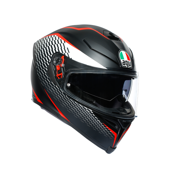 Casco integrale Agv K5 S Thunder matt black white red helmet casque