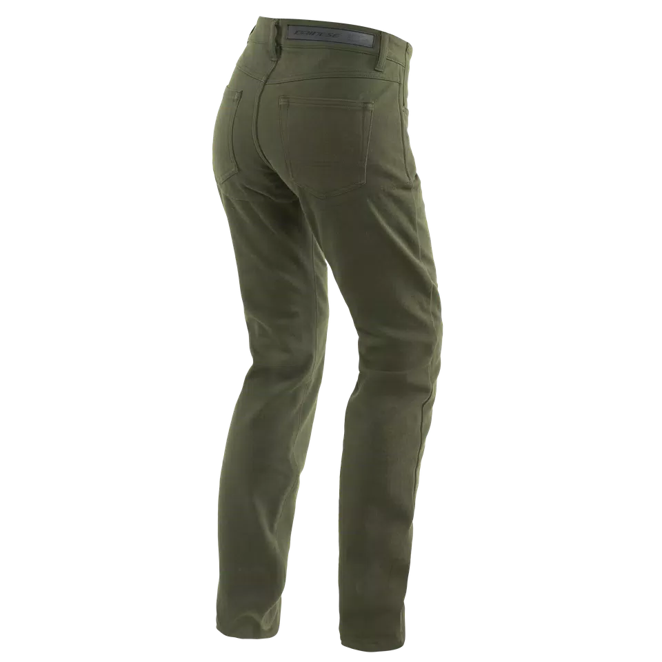 CASUAL REGULAR - WOMEN'S MOTORCYCLE PANTS IN FABRIC - OLIVE - 2
