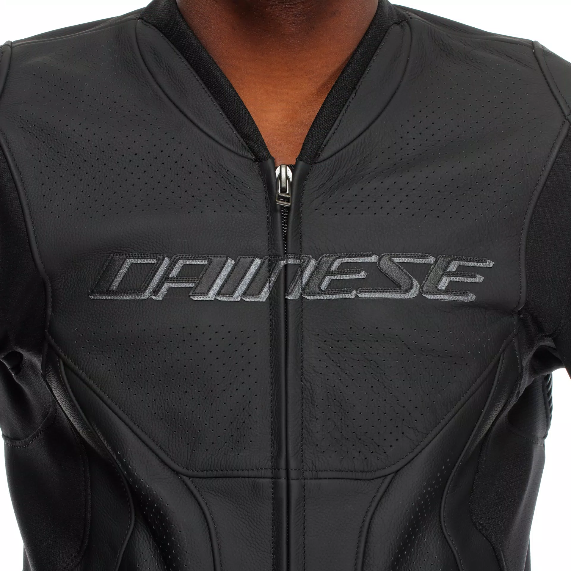 RACING 5 - GIACCA MOTO IN PELLE PERFORATA UOMO