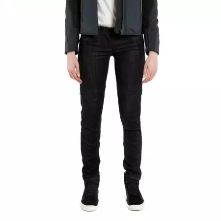 DENIM SLIM - WOMEN'S MOTORCYCLE JEANS - BLACK - 3