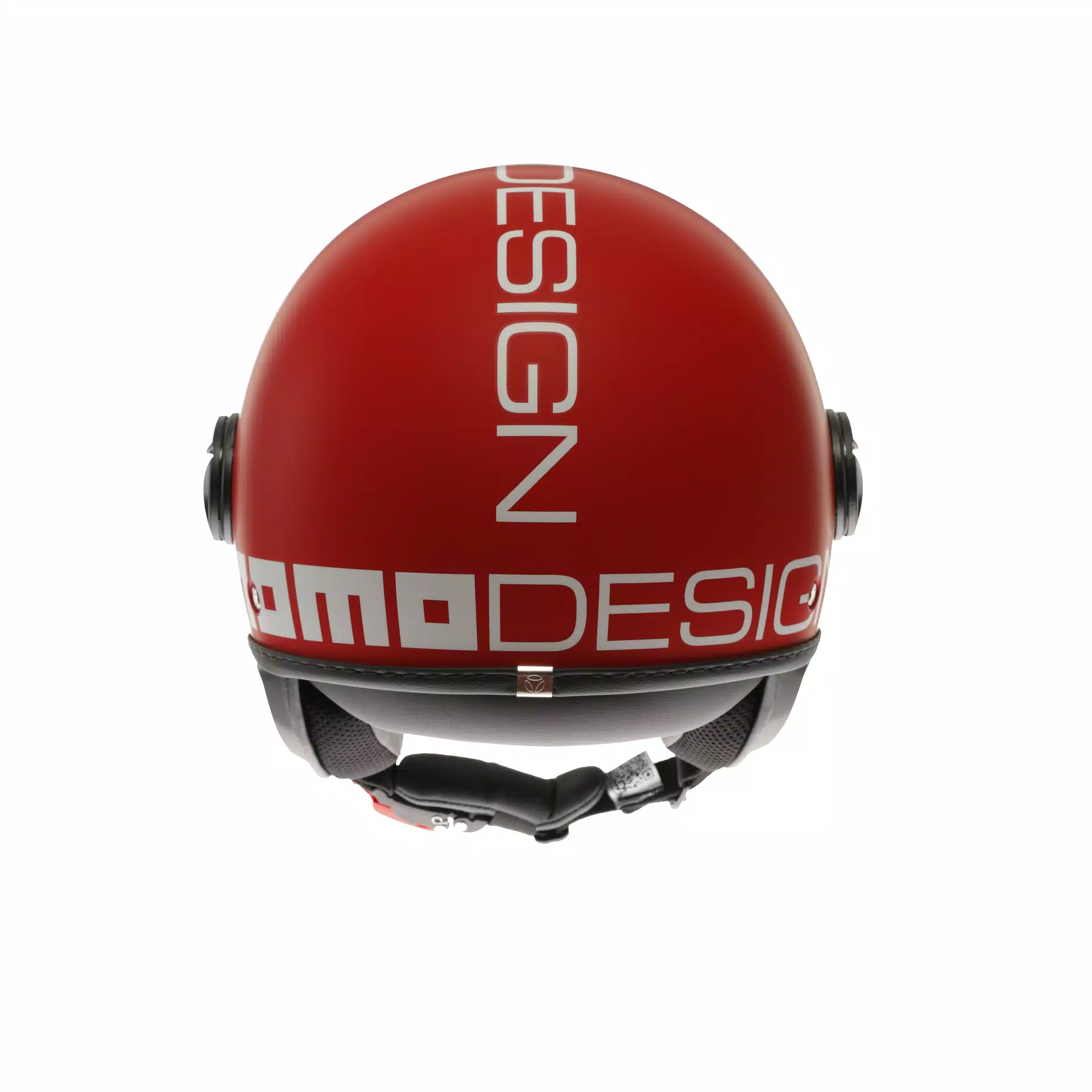 MOMODESIGN FGTR CLASSIC CANDY MATT RED / WHITE - JET HELMET WITH VISOR E2206