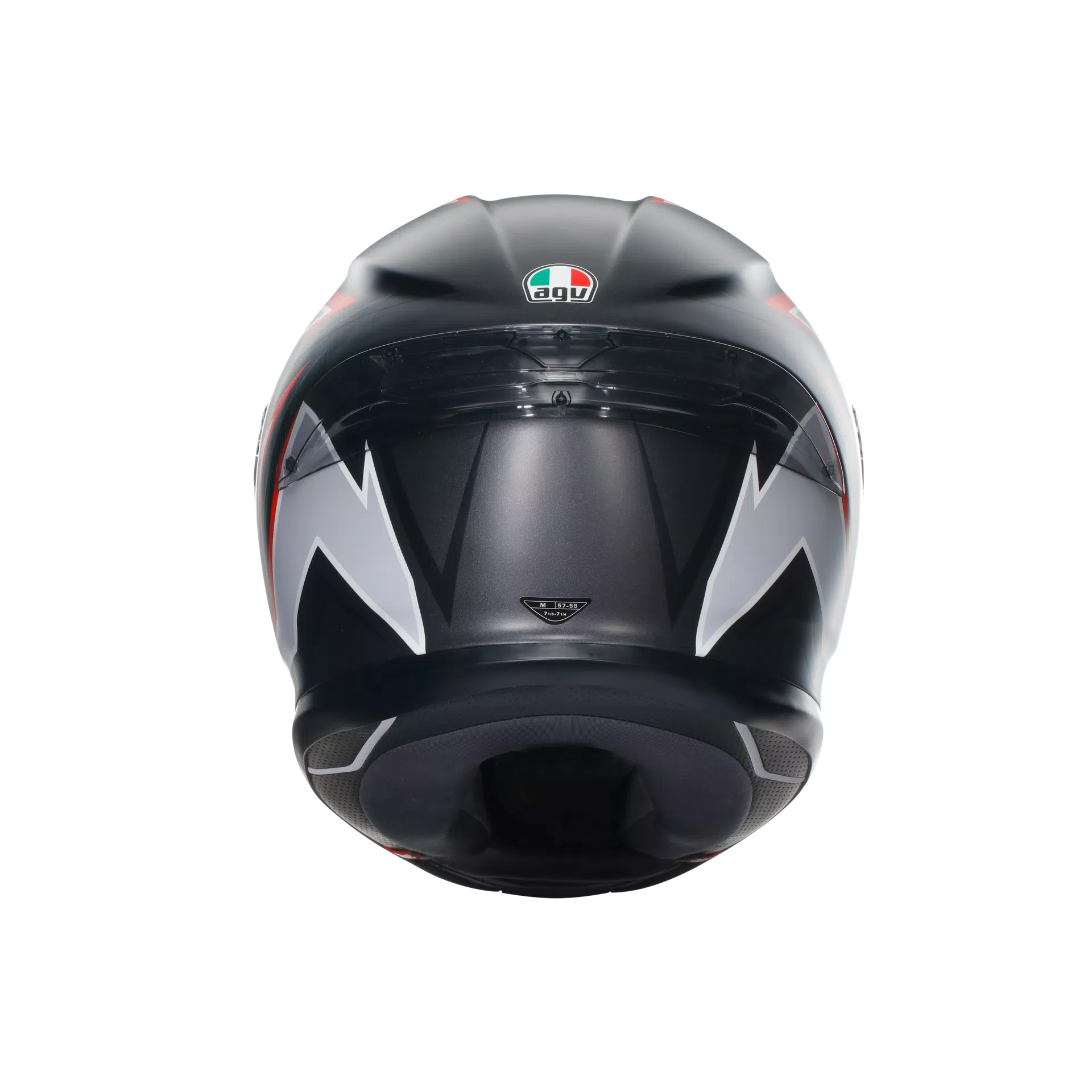 K6 S FLASH MATT BLACK/GREY/RED - CASCO MOTO INTEGRAL E2206