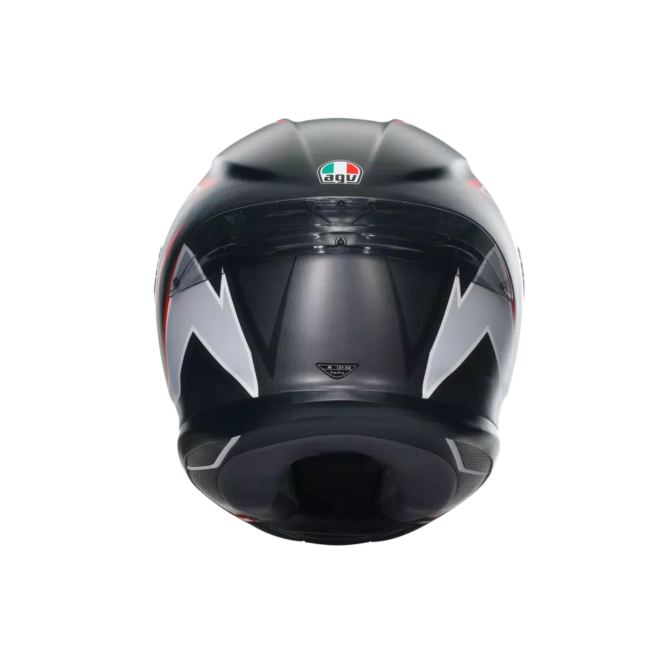 K6 S FLASH MATT BLACK/GREY/RED - CASCO MOTO INTEGRAL E2206 -  - 5