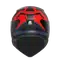 K7 MPLK GLIMPSE MATT BLACK/RED - MOTORBIKE FULL FACE HELMET DOT (E2206)