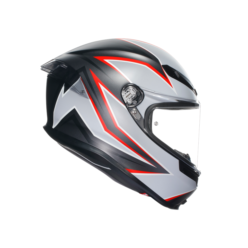 K6 S DOT(E2206) - FLASH MATT BLACK/GREY/RED | Dainese