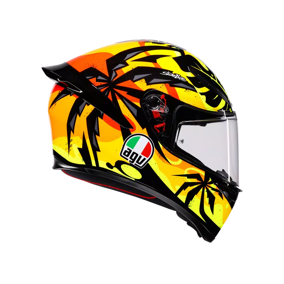 K1 S TROPICRUSH BLACK/ORANGE - MOTORBIKE FULL FACE HELMET E2206 -  - 3