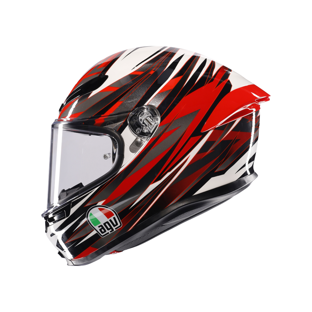 k6-s-reeval-white-red-grey-motorbike-full-face-helmet-e2206 image number 3