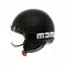 MOMODESIGN FGTR CLASSIC MATT BLACK / WHITE - JET HELMET WITH VISOR E2206