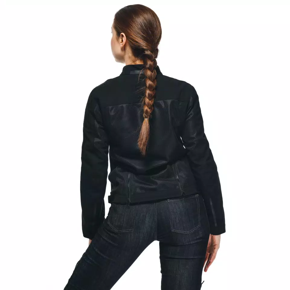 SEVILLA AIR TEX - WOMEN'S SUMMER MOTORCYCLE JACKET IN FABRIC - BLACK/BLACK - 7