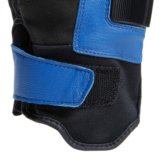 carbon-4-short-leather-gloves-racing-blue-black-fluo-yellow image number 13