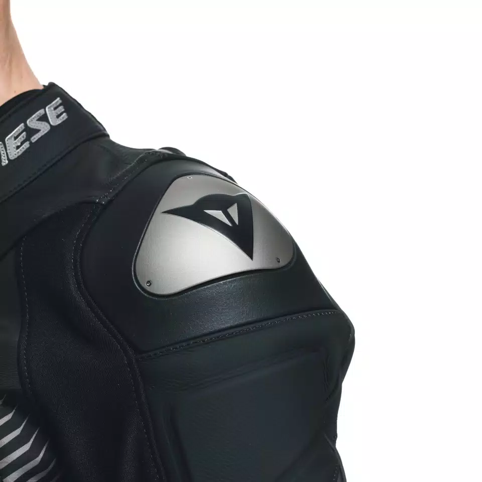 SUPER SPEED 4 - GIACCA MOTO IN PELLE UOMO - BLACK-MATT/CHARCOAL-GRAY - 9