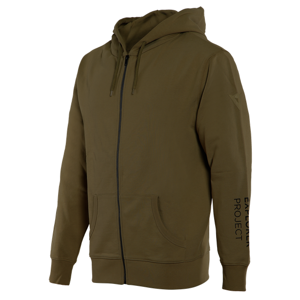 adventure-full-zip-hoodie-military-olive-black image number 0
