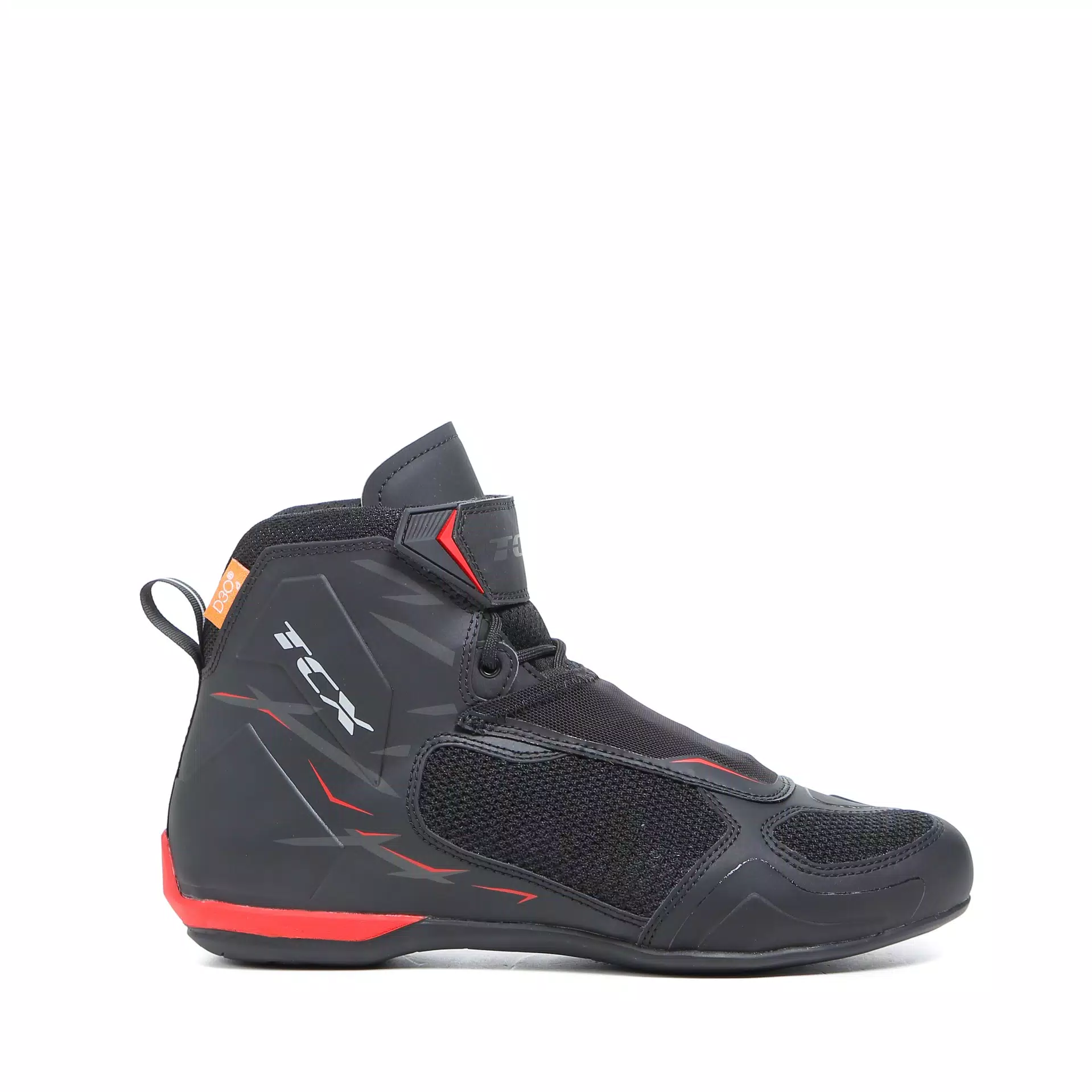 R04D AIR ZAPATO MOTO PARA VERANO HOMBRE - NEGRO/ROJO