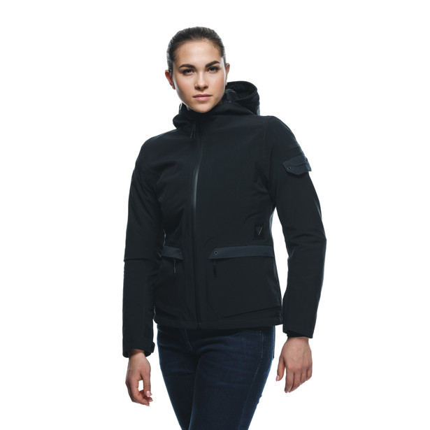 centrale-abs-luteshell-pro-giacca-moto-impermeabile-donna-black image number 4