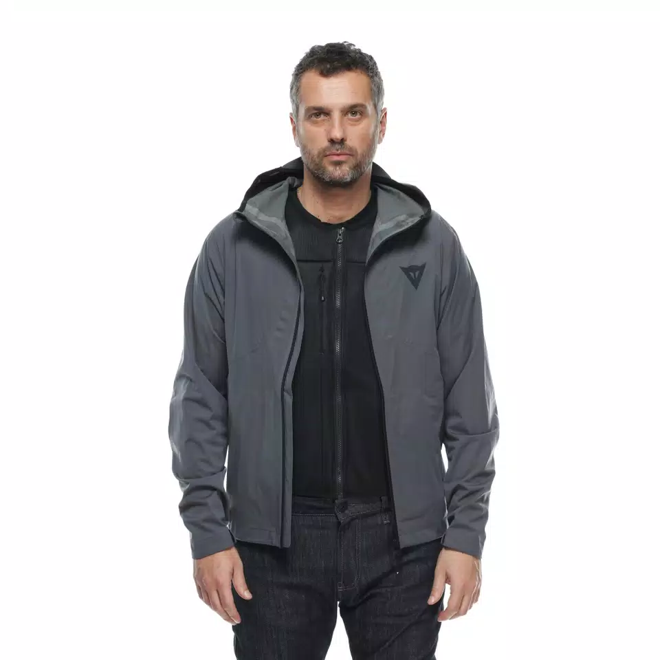OMNIA - RAINPROOF AND WINDPROOF MOTORCYCLE SHELL - IRON-GATE - 9