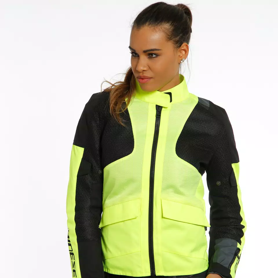 AIR TOURER LADY TEX JACKET - FLUO-YELLOW/EBONY/BLACK - 12