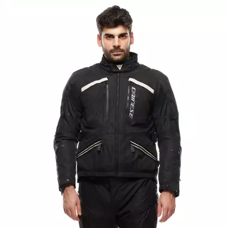 GULLFOSS D-DRY - HERREN MOTORRADJACKE FÜR ALLE JAHRESZEITEN - BLACK/BLACK/TIDAL FOAM - 3