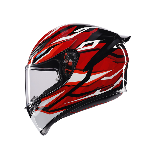 k1-s-lion-black-red-white-motorbike-full-face-helmet-e2206 image number 3